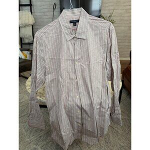 Banana Republic Slim Fit 100% Cotton Button Down Shirt Mens Size 17-17 1/2